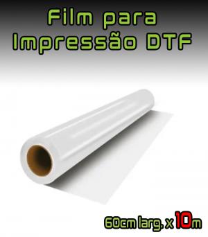Film Impressão DTF - 60cm larg. - 10 metros lineares Film PET 60cm larg. x 10m    