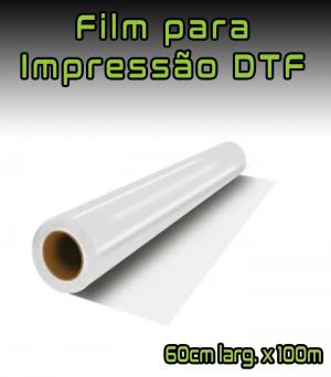 Film Impressão DTF - 60cm larg. Rolo Film PET 60cm larg. x 100m    